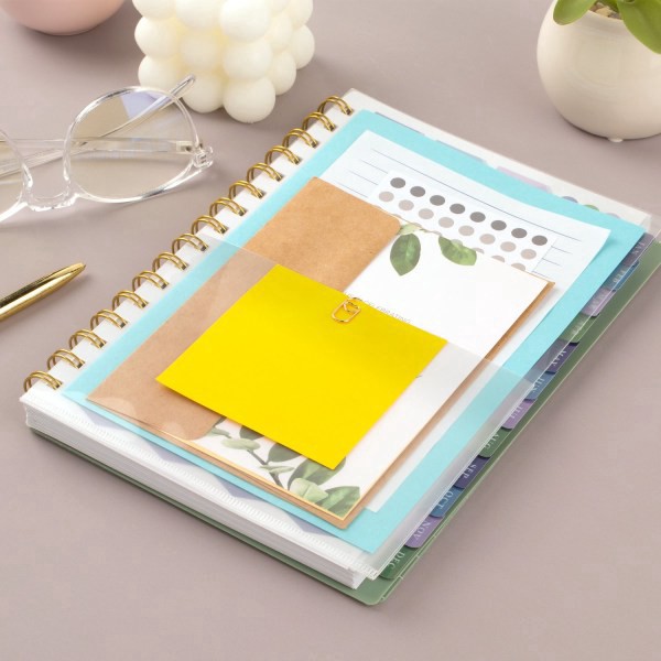 slide 3 of 9, 2025-2026 At-A-Glance Badge Weekly/Monthly Planner, 5-1/2"" X 8-1/2"", Green Tile, January To January, 1 ct