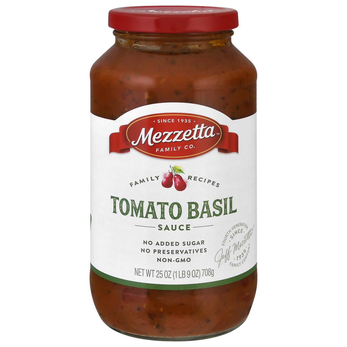 slide 1 of 1, Mezzetta Napa Valley Tomato Basil Pasta Sauce, 25 oz