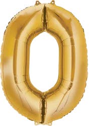Mayflower Anagram Number 0 Gold Balloon