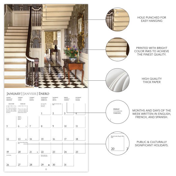slide 3 of 5, 2025 Graphique Hobbies Monthly Wall Calendar, 12"" X 12"", Stairways, January 2025 To December 2025, Cy247, 1 ct