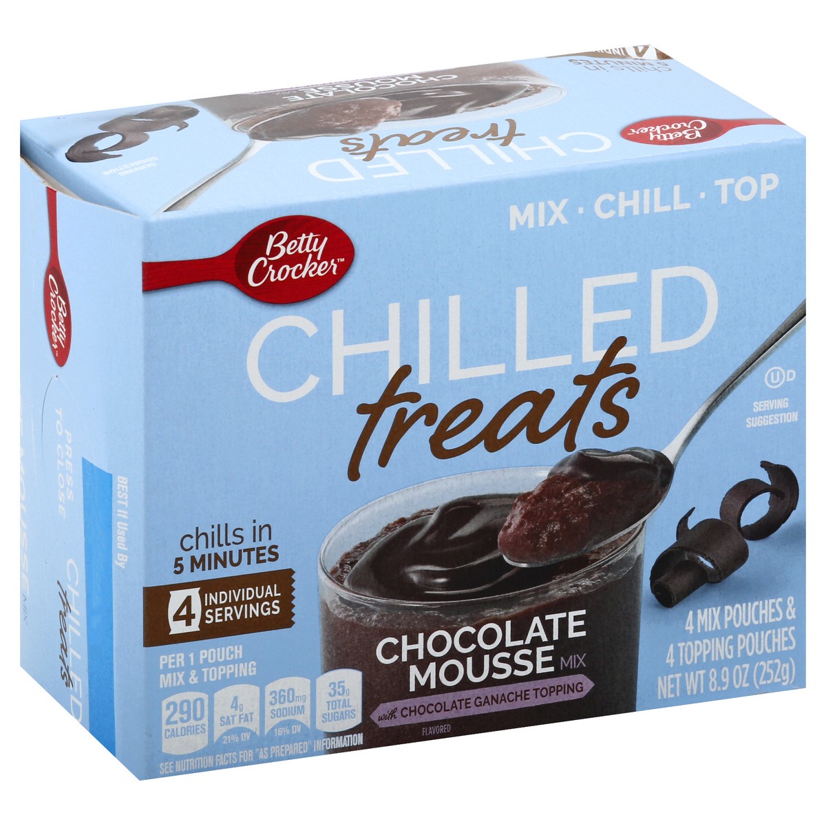 slide 2 of 9, Betty Crocker Chocolate Mousse Mix Chilled Treats 8.9 oz, 8.9 oz