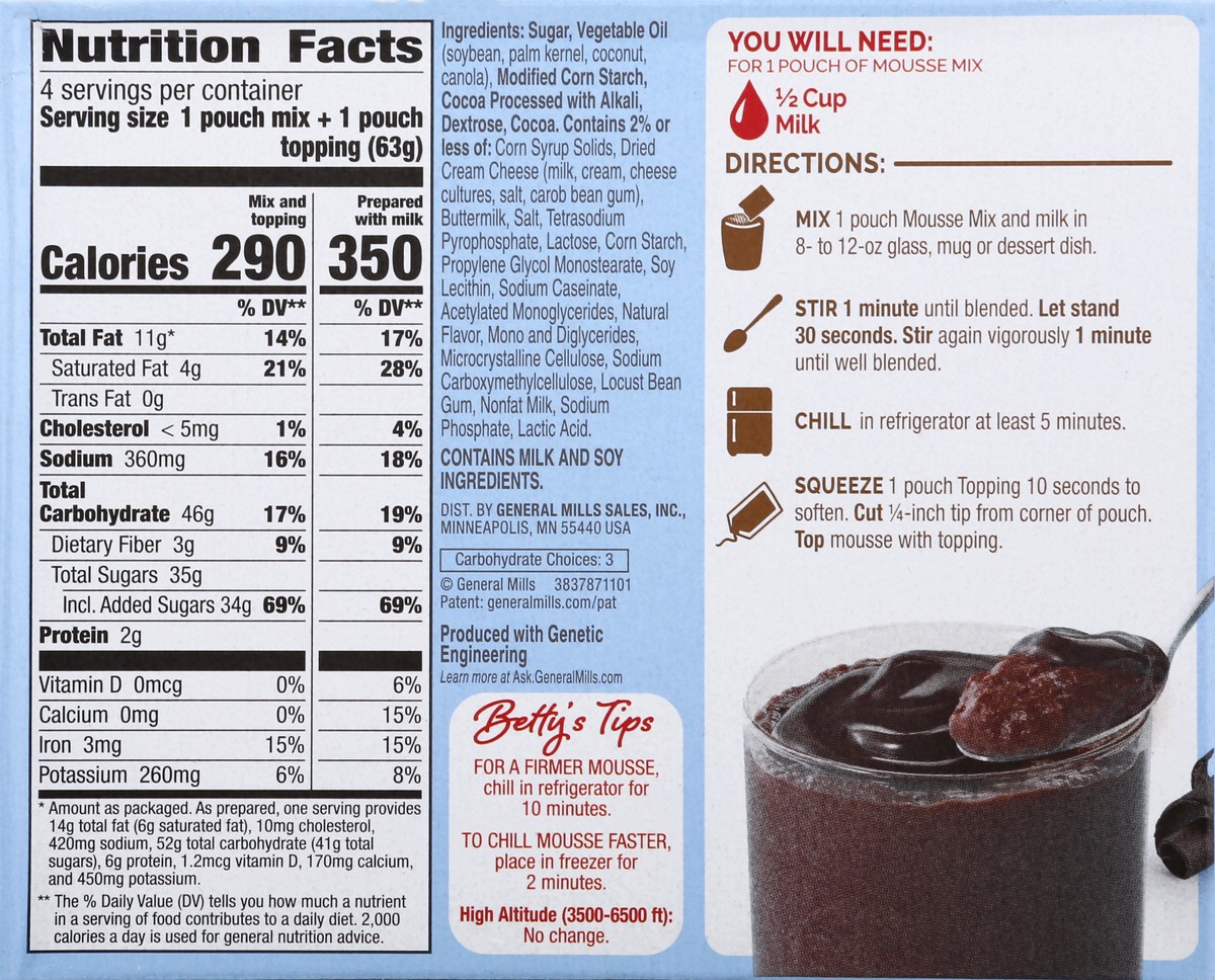 slide 5 of 9, Betty Crocker Chocolate Mousse Mix Chilled Treats 8.9 oz, 8.9 oz