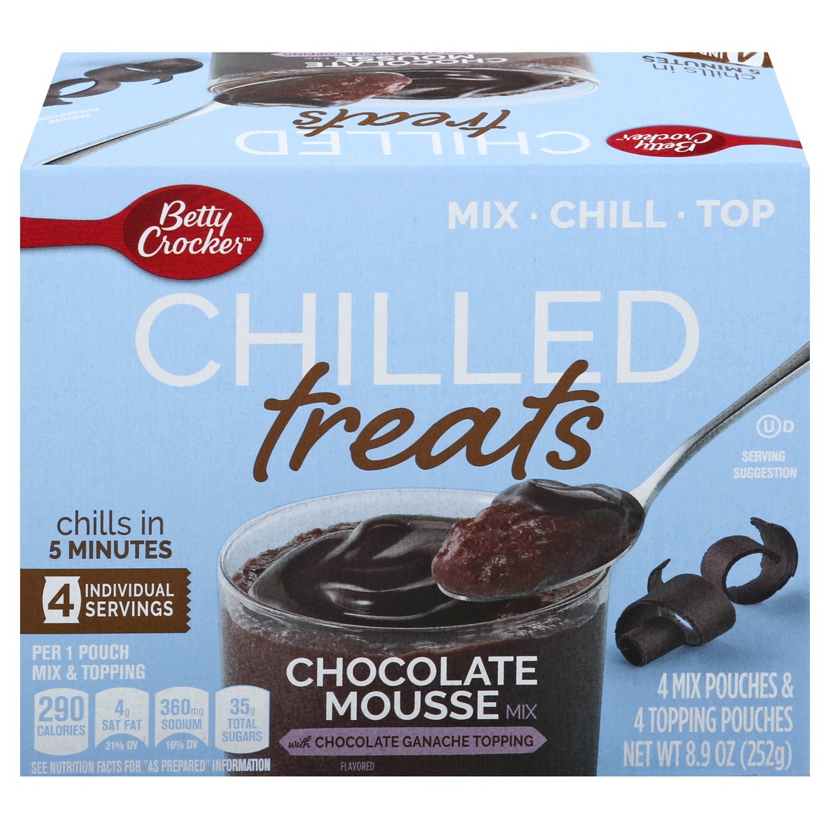 slide 1 of 9, Betty Crocker Chocolate Mousse Mix Chilled Treats 8.9 oz, 8.9 oz