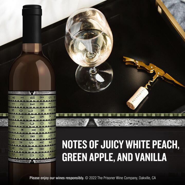 slide 5 of 5, Unshackled Chardonnay White Wine by The Prisoner Wine Company, 750 mL Bottle, 25.36 fl oz