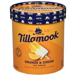 Tillamook Orange & Cream Ice Cream 1.5 qt