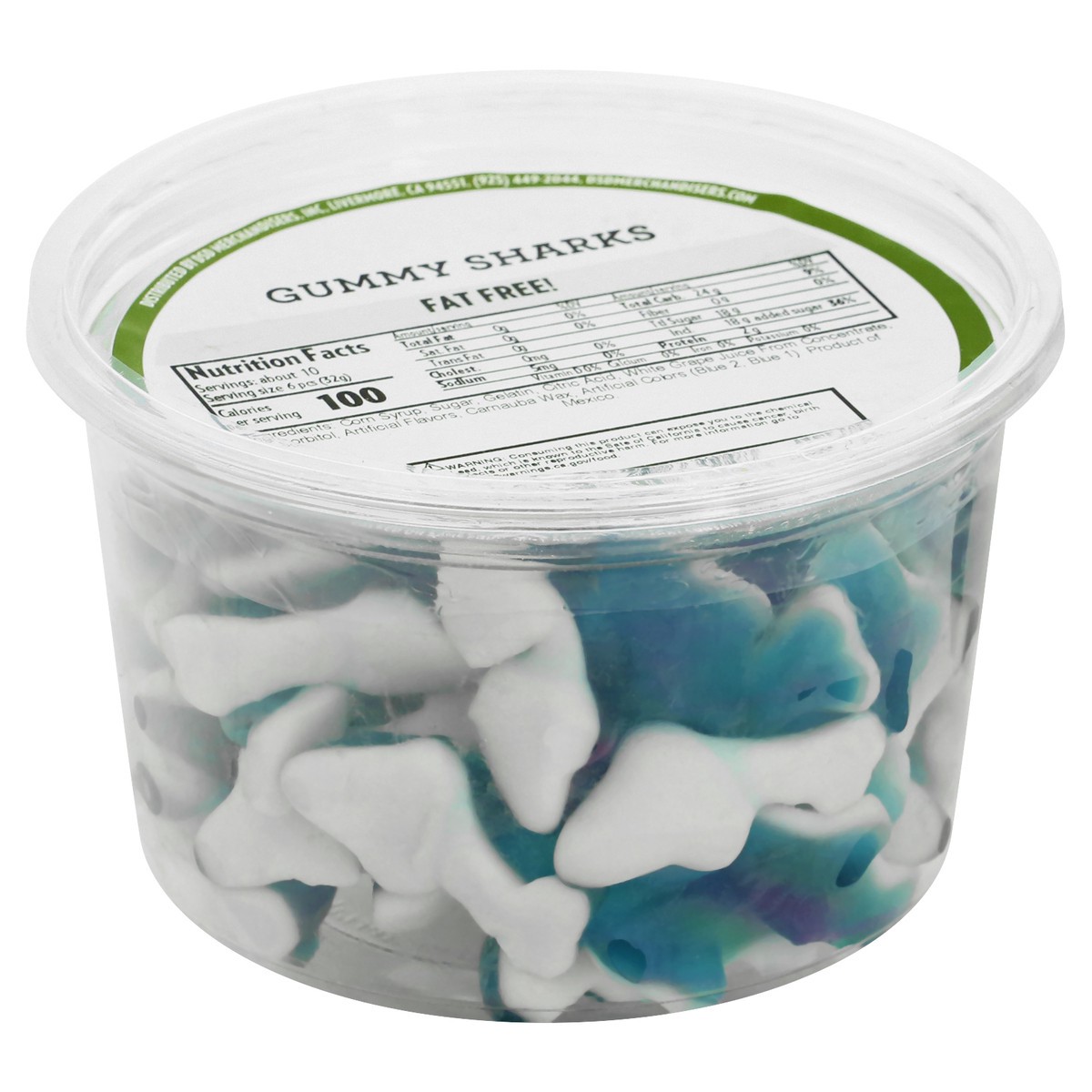 slide 2 of 10, DSD Merchandisers Gummy Sharks 12 oz, 12 oz