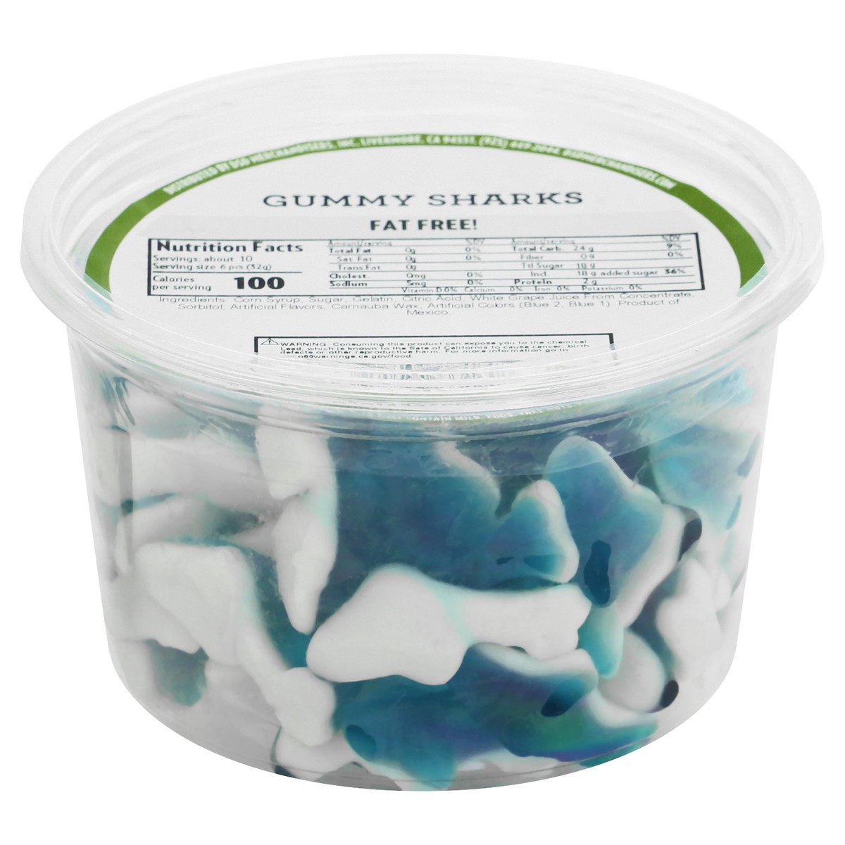 slide 1 of 10, DSD Merchandisers Gummy Sharks 12 oz, 12 oz