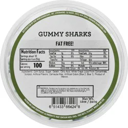 DSD Merchandisers Gummy Sharks 12 oz