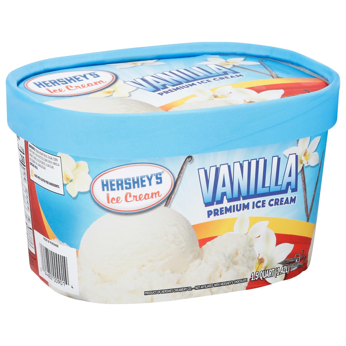 slide 8 of 13, Hershey's Premium Vanilla Ice Cream 1.5 qt, 1.5 qt