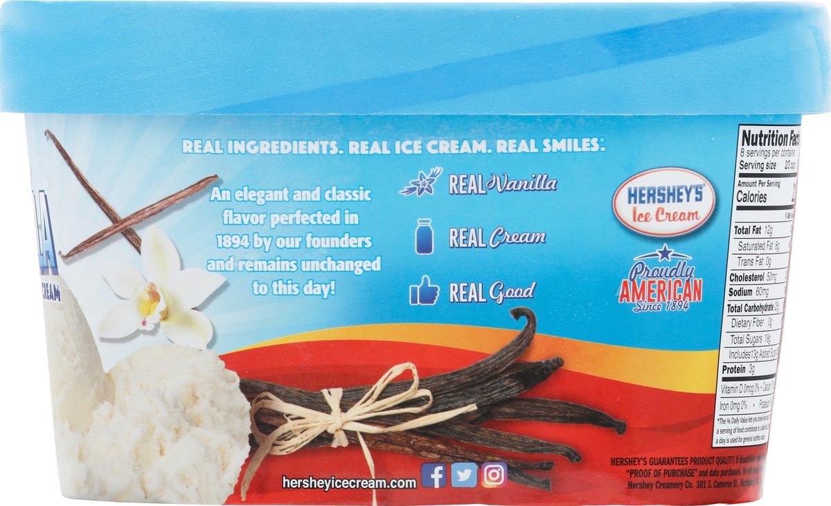 slide 5 of 13, Hershey's Premium Vanilla Ice Cream 1.5 qt, 1.5 qt