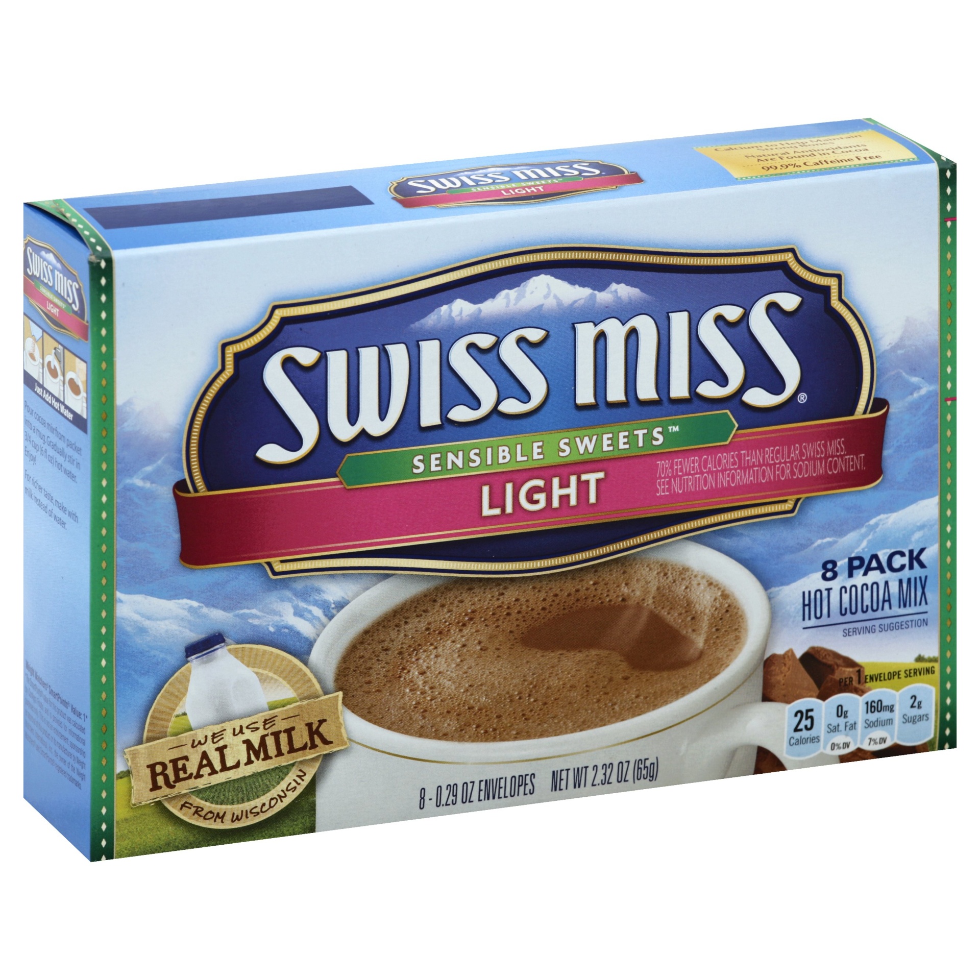 slide 1 of 1, Swiss Miss Sensible Sweets Diet Hot Cocoa Mix, 8 ct