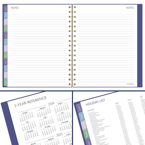 slide 6 of 9, 2025-2026 At-A-Glance Badge Weekly/Monthly Planner, 7"" X 8-3/4"", Geo, January To January, 1 ct