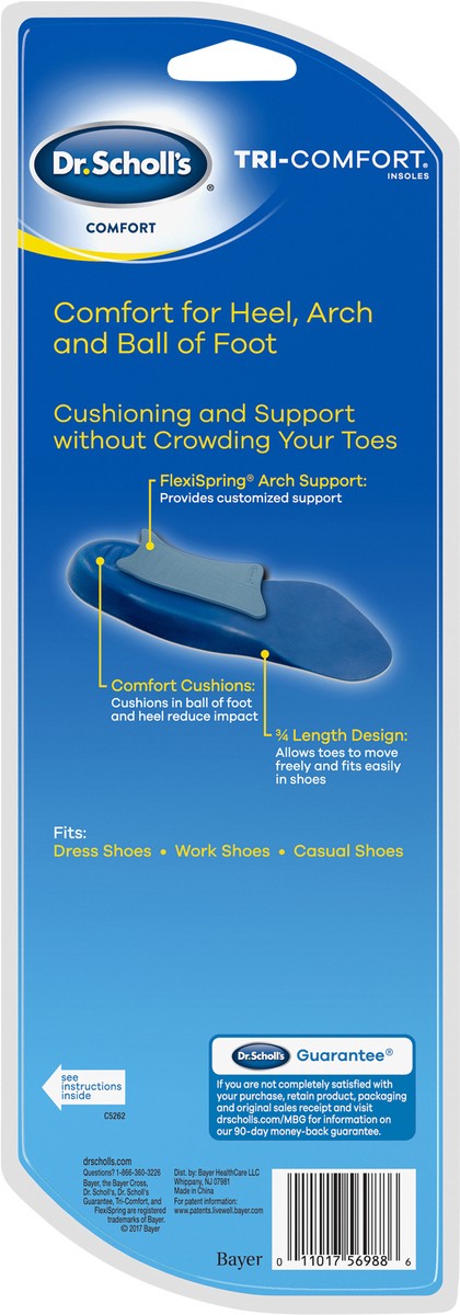 slide 3 of 3, Dr. Scholl's Tri-Comfort Medium Men's Insoles 1 ea, 1 ct