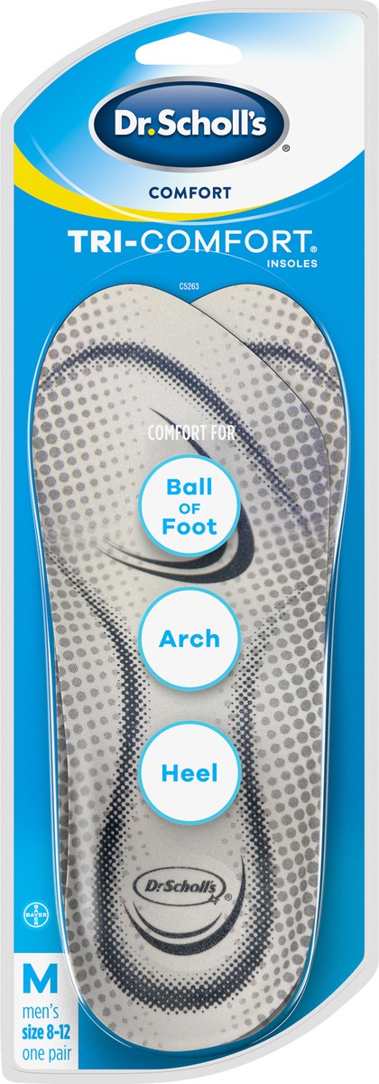 slide 1 of 3, Dr. Scholl's Tri-Comfort Medium Men's Insoles 1 ea, 1 ct