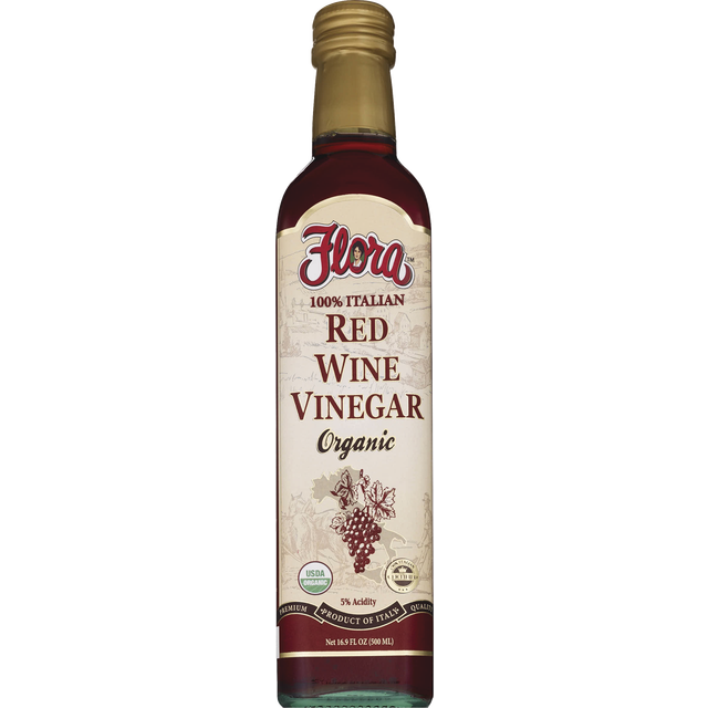 slide 1 of 1, Flora Fine Foods Organic Italian Red Wine Vinegar, 17 oz