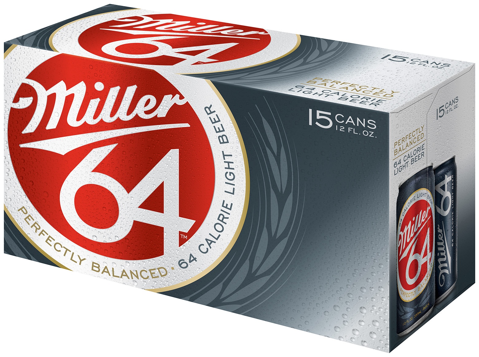 slide 1 of 1, Miller 64 Light Beer, 15 ct; 12 fl oz