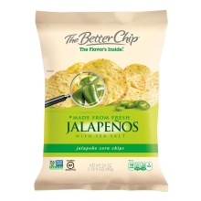 slide 1 of 1, The Better Chip Jalapeno And Sea Salt Tortilla Chips, 24 oz