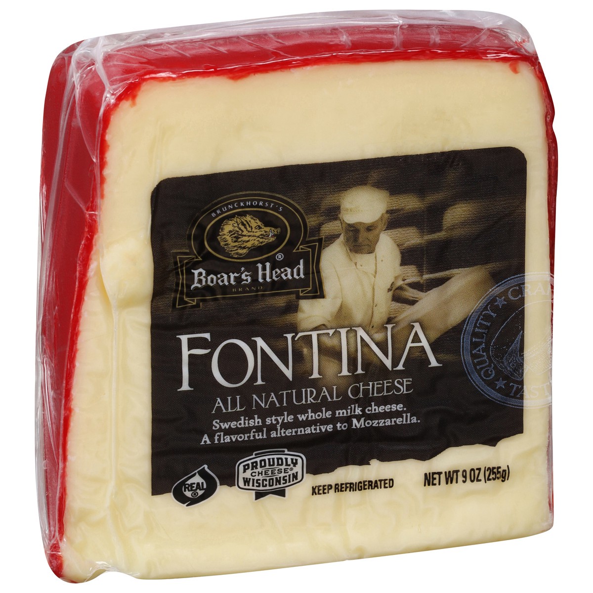 slide 7 of 9, Boar's Head Fontina All Natural Cheese, 9 oz