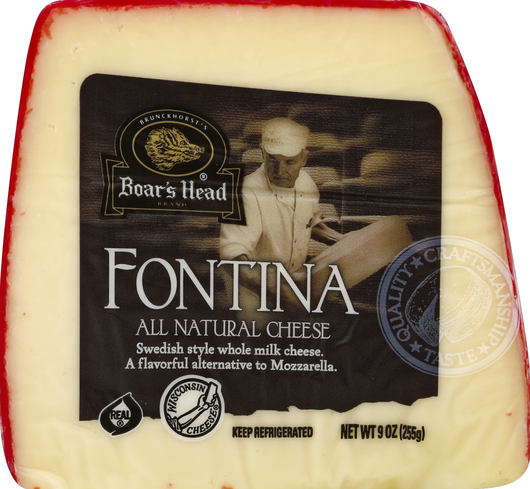 slide 1 of 9, Boar's Head Cheese, Fontina, 9 oz