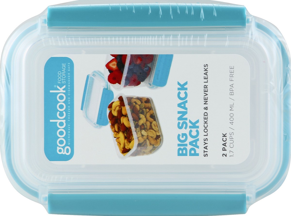 slide 2 of 6, Good Cook Food Storage, Big Snack Pack, 2 Pack, 2 Each, 2 ct