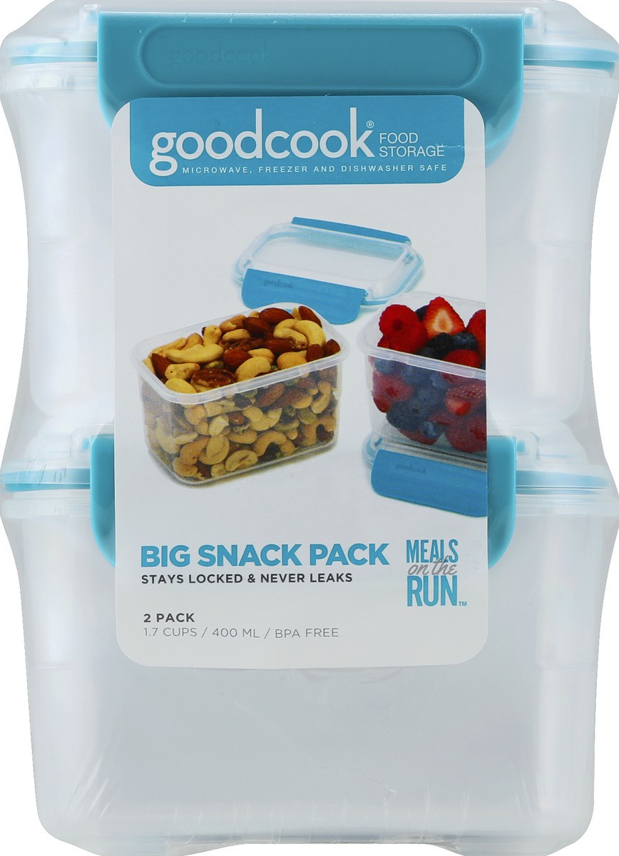 slide 5 of 6, Good Cook Food Storage, Big Snack Pack, 2 Pack, 2 Each, 2 ct