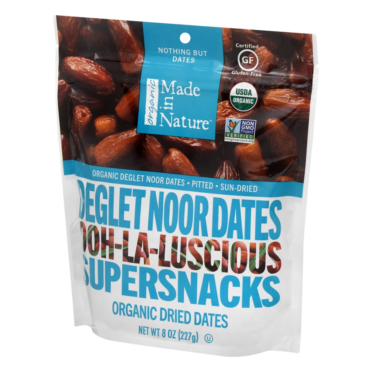 slide 2 of 9, Made in Nature Dried Deglet Noor Organic Dates 8 oz, 8 oz
