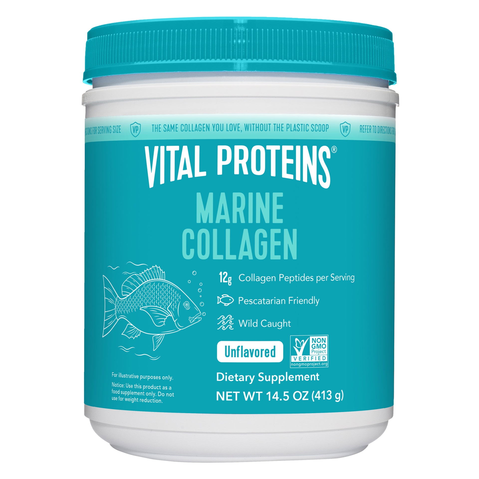 slide 1 of 3, Nestlé Vital Proteins Marine Collagen, Unflavored, 