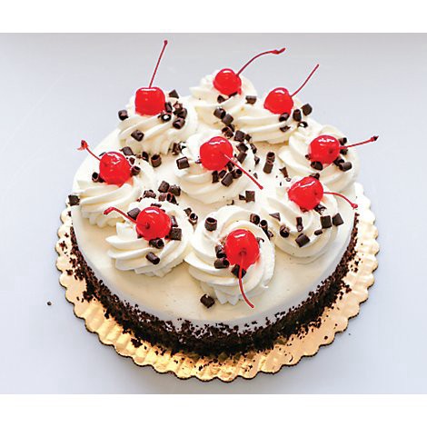 slide 1 of 1, Bakery Cake 1 Layer Black Forest Cream Split - Each, 1 ct