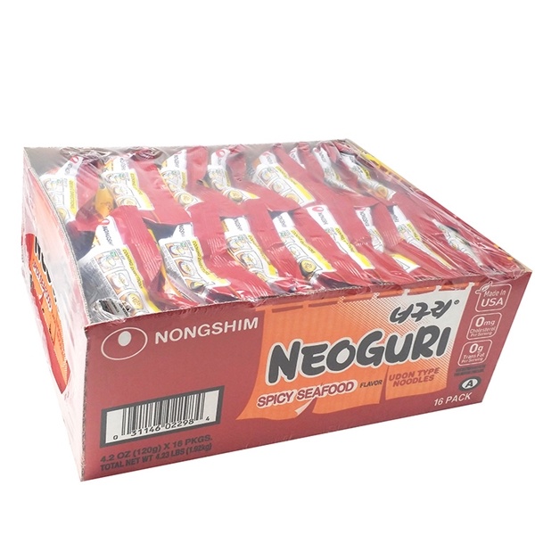 slide 1 of 1, Nongshim Neoguri Spicy Seafood Ramyun Noodles Soup, 4.2 oz