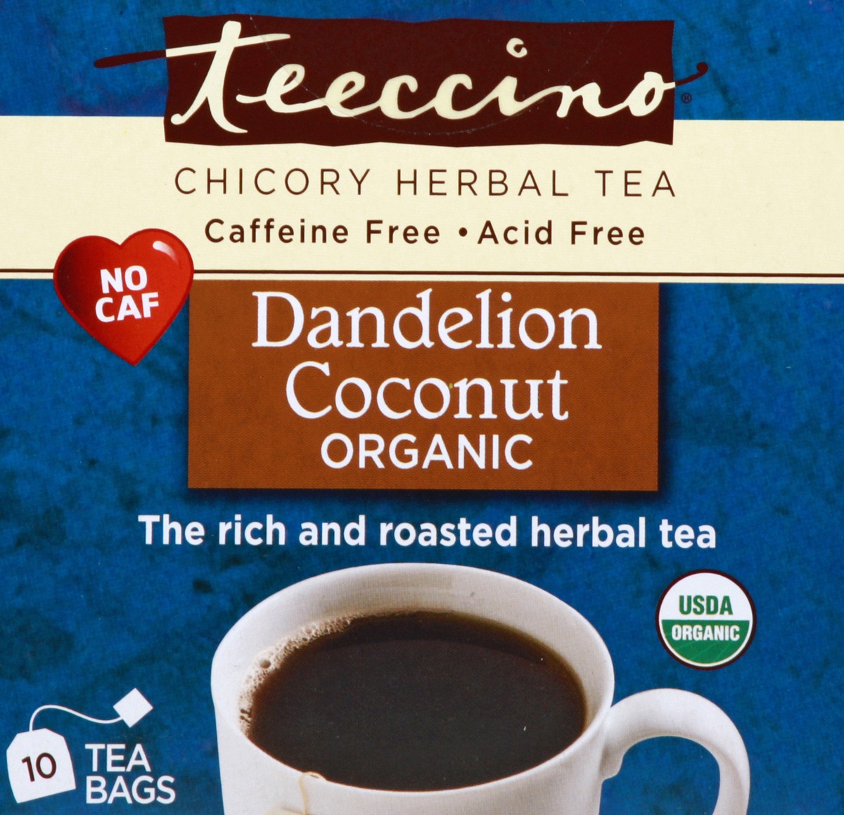 slide 2 of 4, Teeccino Herbal Tea 10 ea, 10 ct