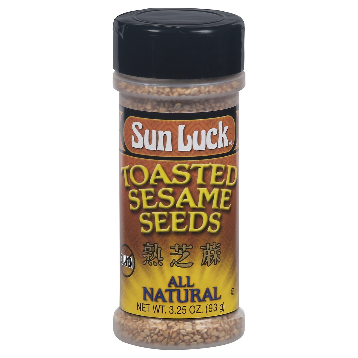 slide 1 of 9, Sun Luck All Natural Toasted Sesame Seeds 3.25 oz, 3.25 oz