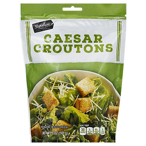 slide 1 of 1, Signature Select Croutons Caesar, 5 oz