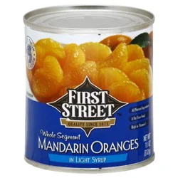 First Street Mandarin Oranges In Light Syrup