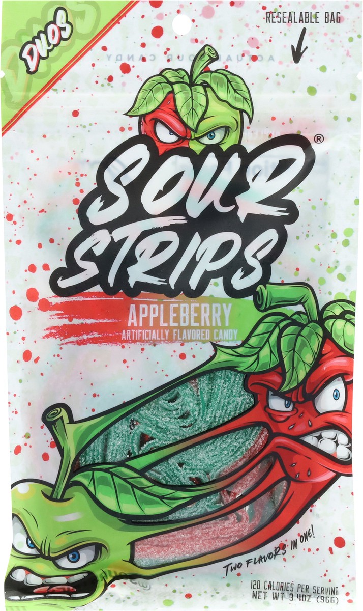 slide 6 of 14, Sour Strips Duos Appleberry Candy 3.4 oz, 3.4 oz
