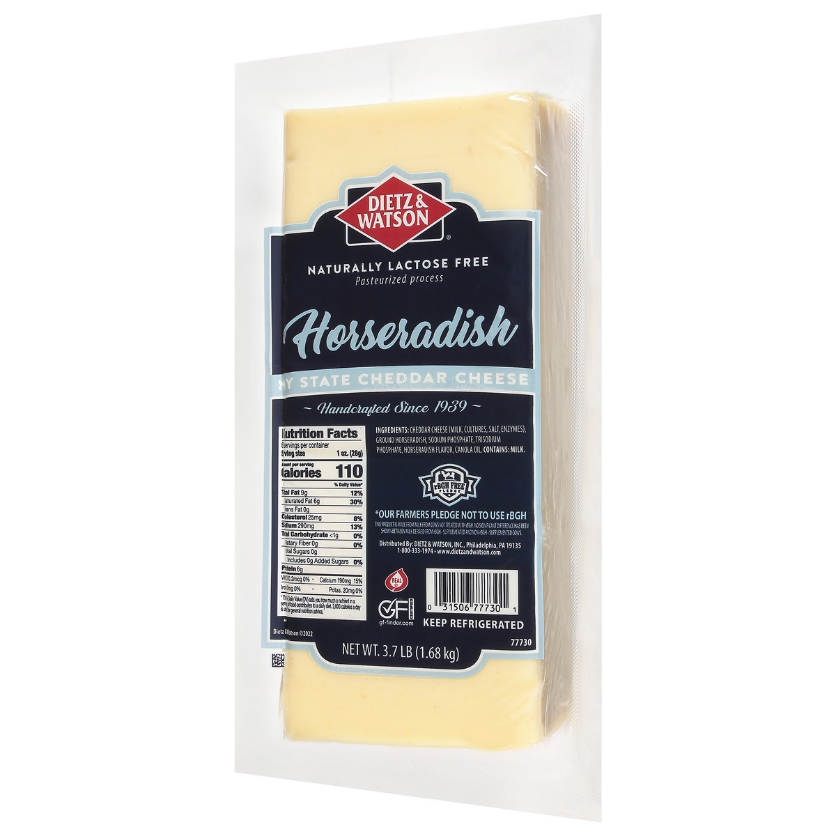 slide 13 of 14, Dietz & Watson Horseradish Cheddar, 1 ct
