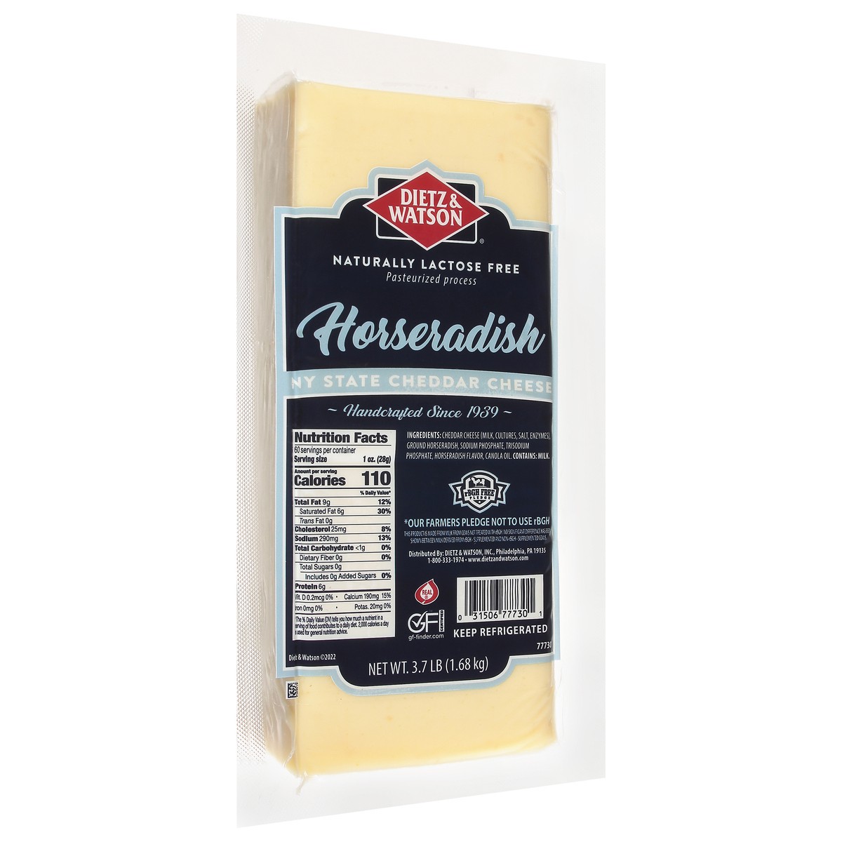 slide 11 of 14, Dietz & Watson Horseradish Cheddar, 1 ct