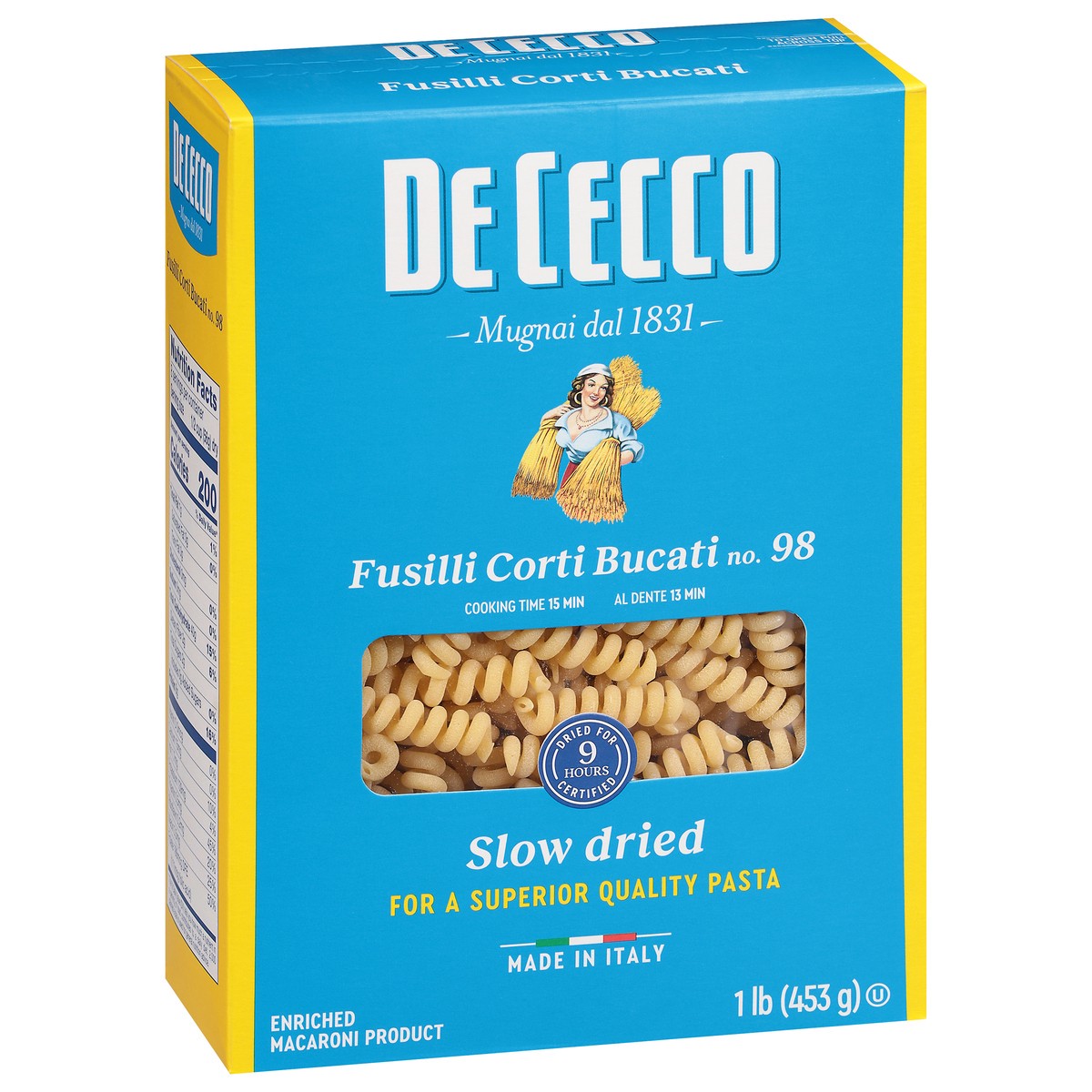 slide 10 of 14, De Cecco No. 98 Fusilli Corti Bucati 1 lb, 16 oz