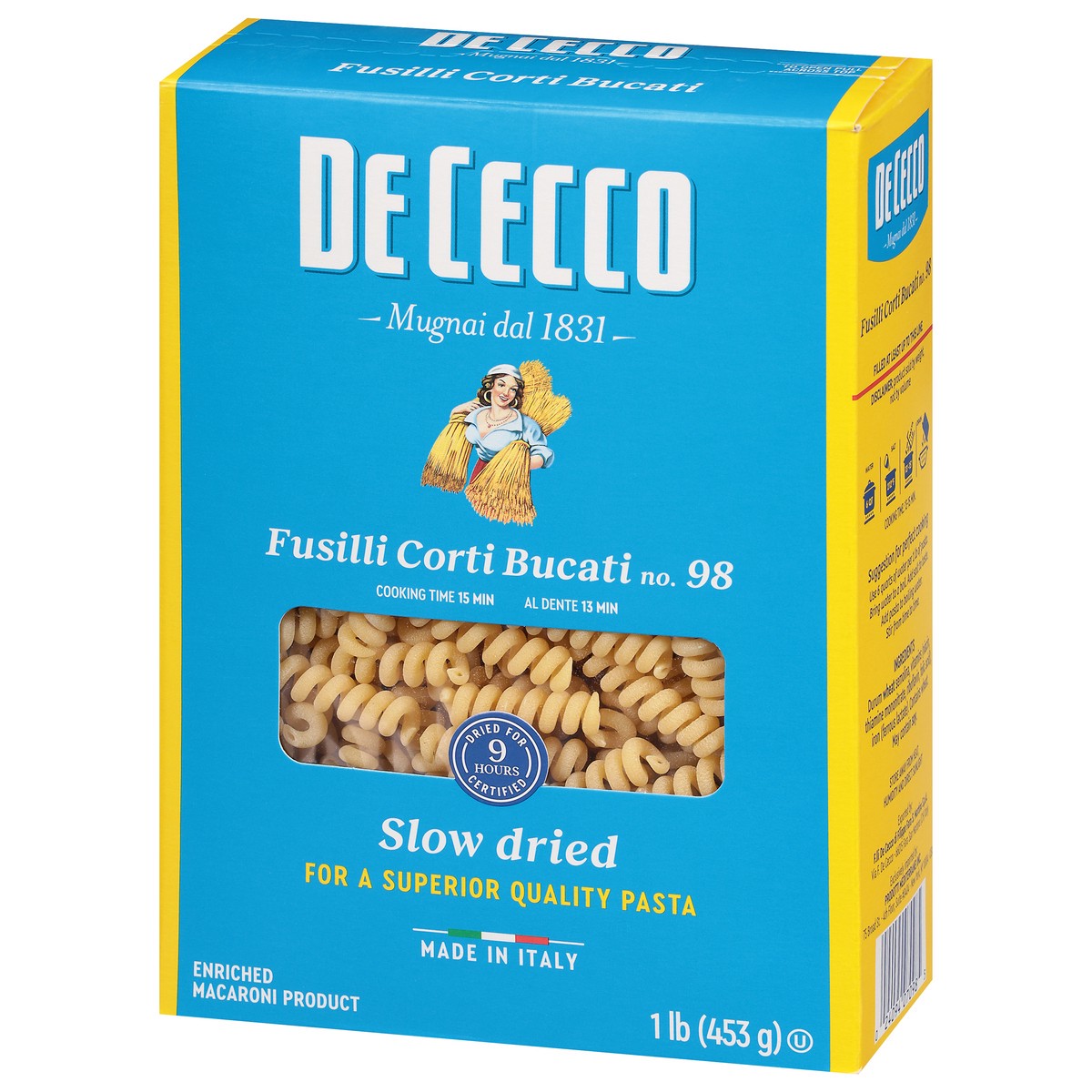 slide 12 of 14, De Cecco No. 98 Fusilli Corti Bucati 1 lb, 16 oz