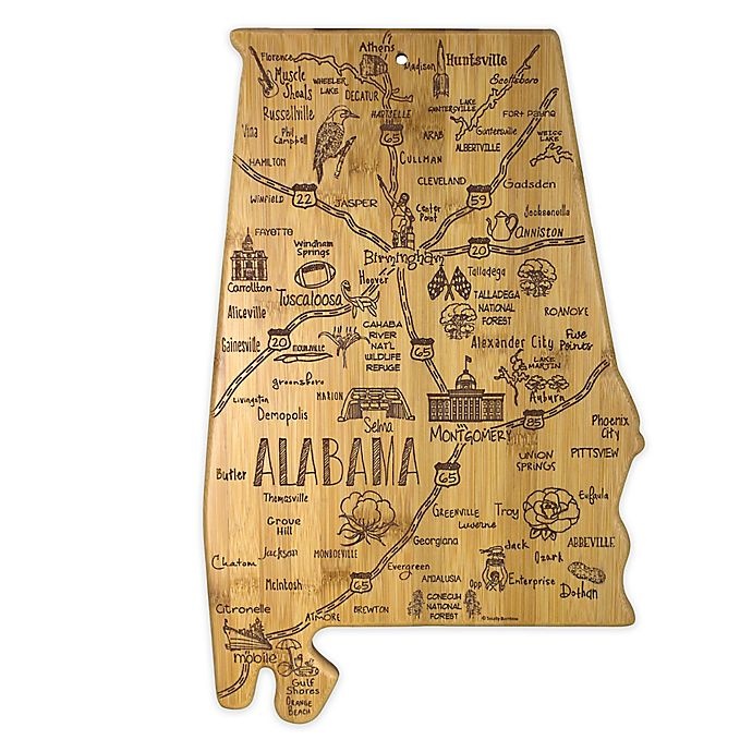 slide 1 of 1, Totally Bamboo Alabama Destination Cutting Board, 1 ct