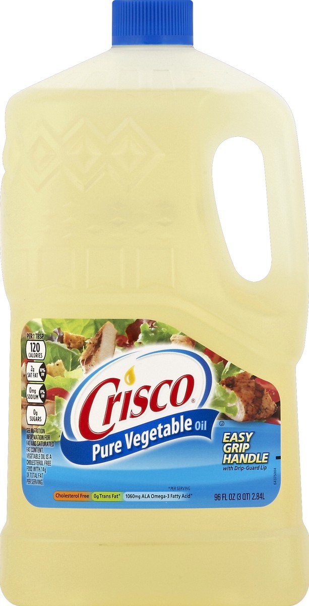 slide 1 of 5, Crisco Vegetable Oil 96 oz, 96 oz