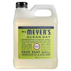 Mrs. Meyer's Clean Day Liquid Hand Soap Refill, Lemon Verbena Scent, 33 Ounce Bottle
