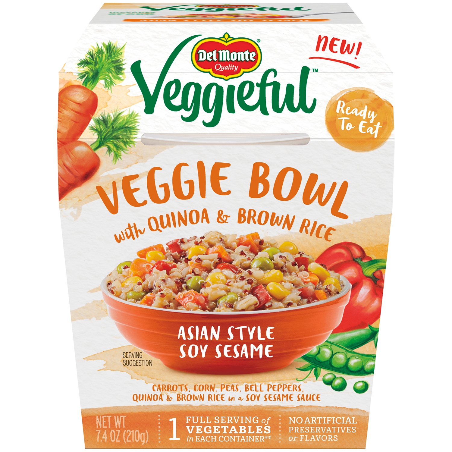 slide 1 of 1, Del Monte Veggie Bowl 7.4 oz, 7.4 oz