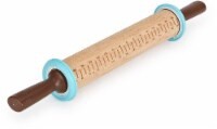 slide 1 of 1, Sweet Creations By Goodcook Rolling Pin With Measuring Guide - Beige/Turquoise, 1 ct