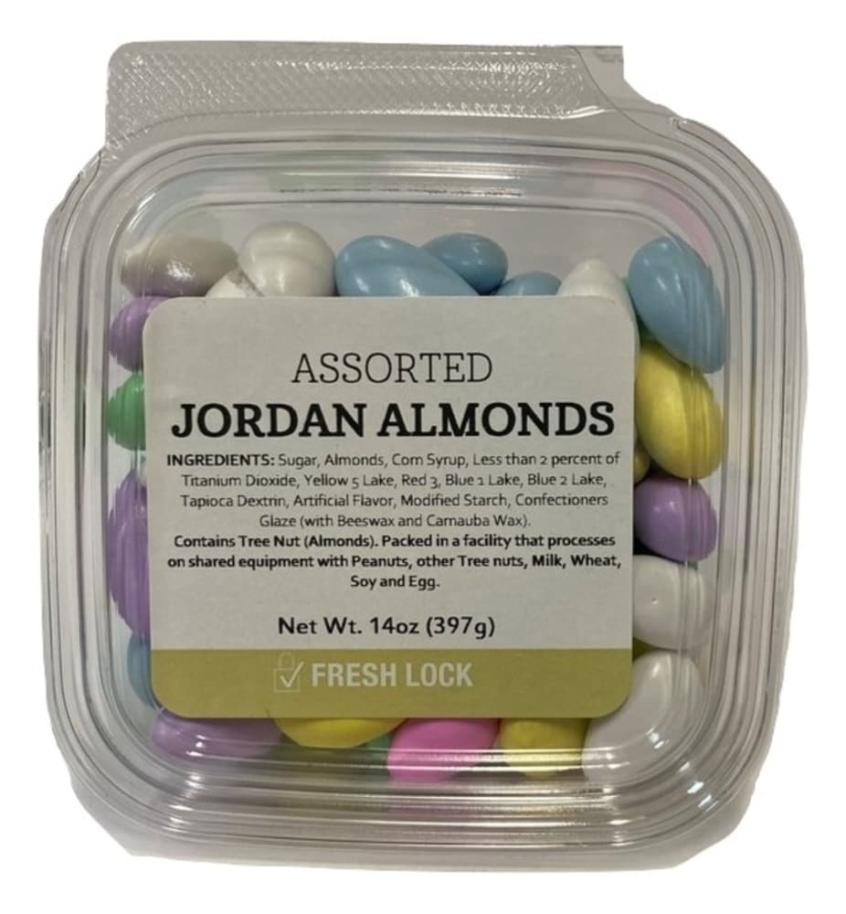 slide 1 of 1, Torn & Glasser Torn Glasser Assorted Jordan Almonds, 14 oz