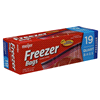 slide 2 of 17, Meijer Reclosable Double Zipper Freezer Bags, Quart, 19 ct