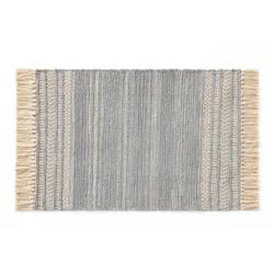 Loloi Solene Stripe Scatter Rug, 20 In X 32 In, Gray