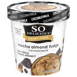 So Delicious Mocha Almond Fudge Coconut Milk Frozen Dessert, 1 Pint