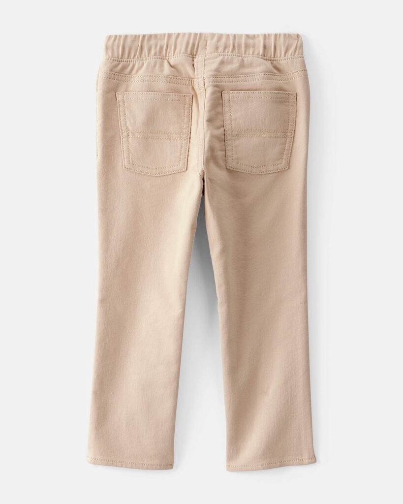slide 2 of 3, Oshkosh Toddler Boy Cotton Pull-On Fashion Pants - Tan Tan 5T, 1 ct