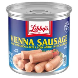 Libby's Vienna Sausage in Chicken Broth, 10g Protein Per Serving, Canned Sausage, 4.6 oz.Can