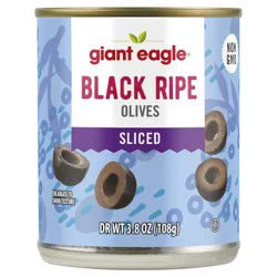 Giant Eagle Olives, Ripe Sliced